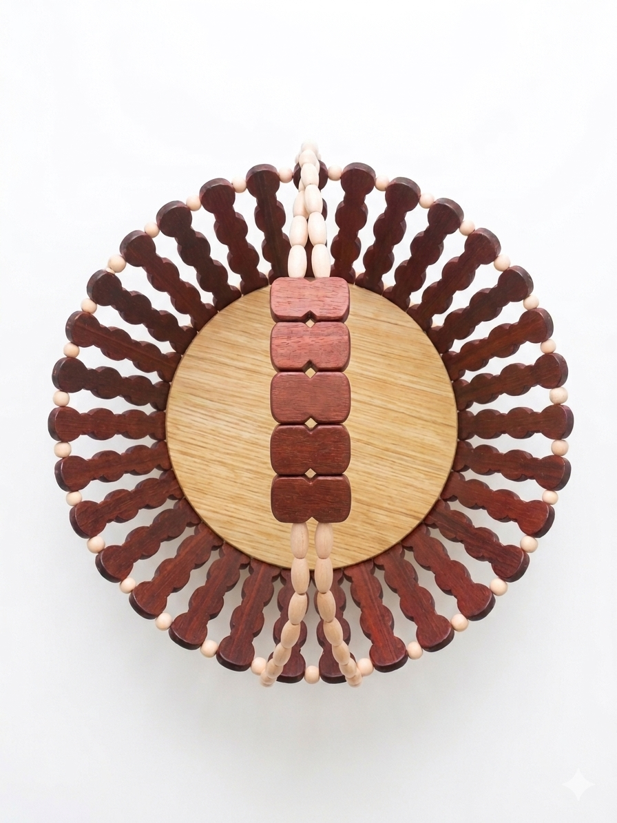 Premium Wooden Fruit Basket Stylish Storage For Kitchen Use - Image 2