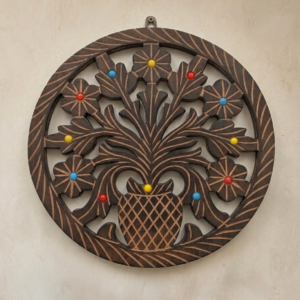 Premium Wooden Floral Wall Hanger For Elegant Home Decoration