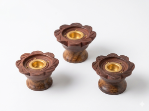 Premium Wooden Incense Holder Set Of Three For Daily Use - Image 4