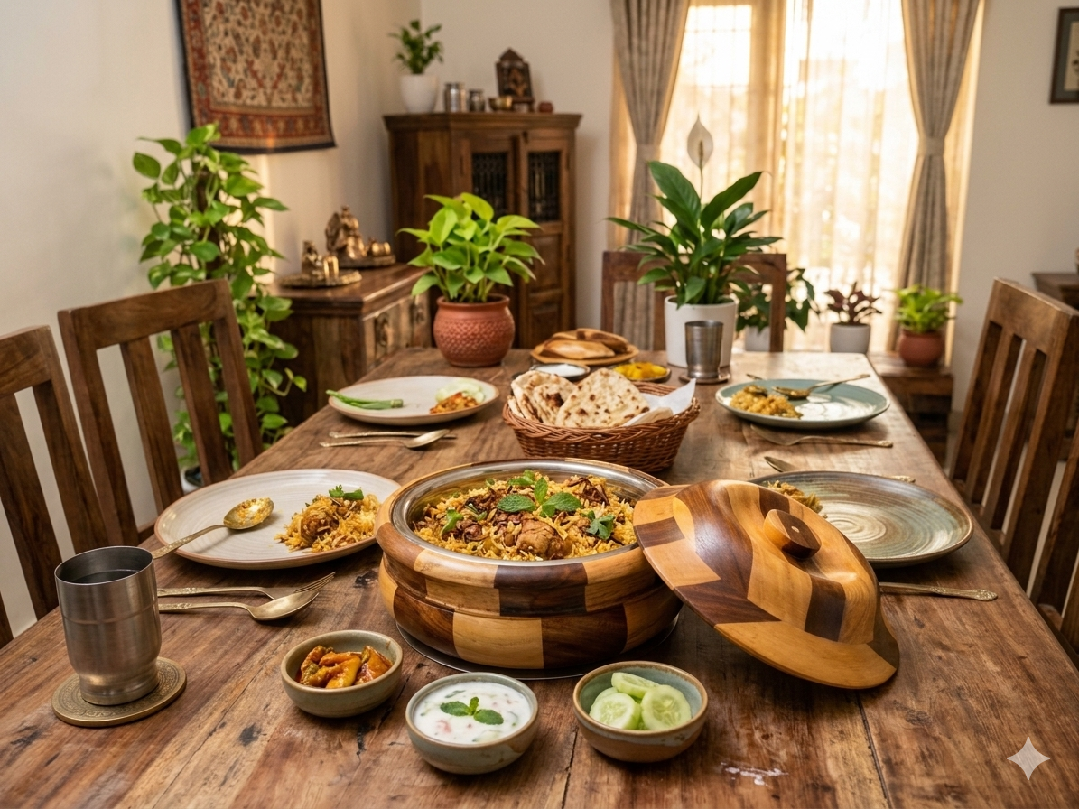 Wooden Casserole | Hotpot | Serving Dish | Chapati Box For Kitchen & Dining - Image 4