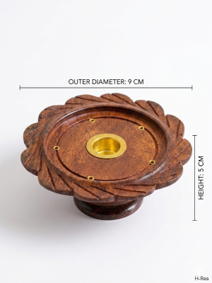 Premium Wooden Incense Holder Set For Dhoop Agarbatti Use - Image 3