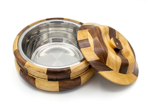 Wooden Casserole | Hotpot | Serving Dish | Chapati Box For Kitchen & Dining - Image 7