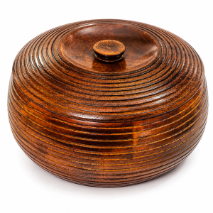 Hold nd Bold Sheesham Wood Chapati Box with Lid | Wooden Roti Storage & Serving Container | Multipurpose Casserole for Chapati, Paratha, Rice & Snacks | Dia 25 x Height 10 CM