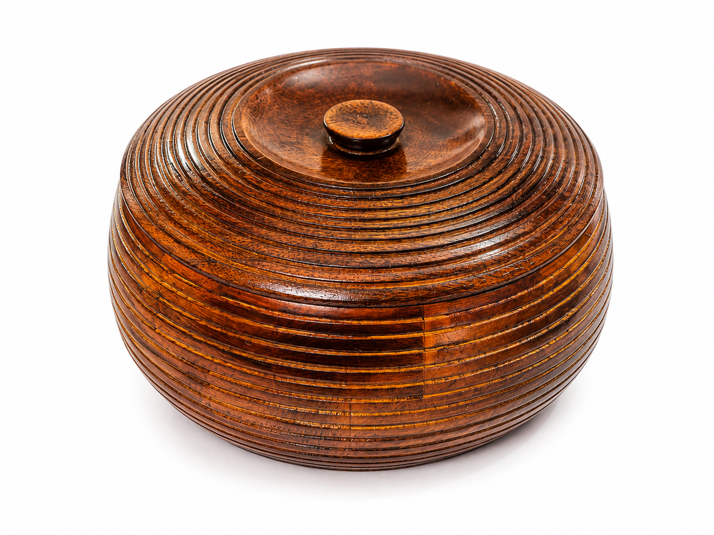 Hold nd Bold Sheesham Wood Chapati Box with Lid | Wooden Roti Storage & Serving Container | Multipurpose Casserole for Chapati, Paratha, Rice & Snacks | Dia 25 x Height 10 CM